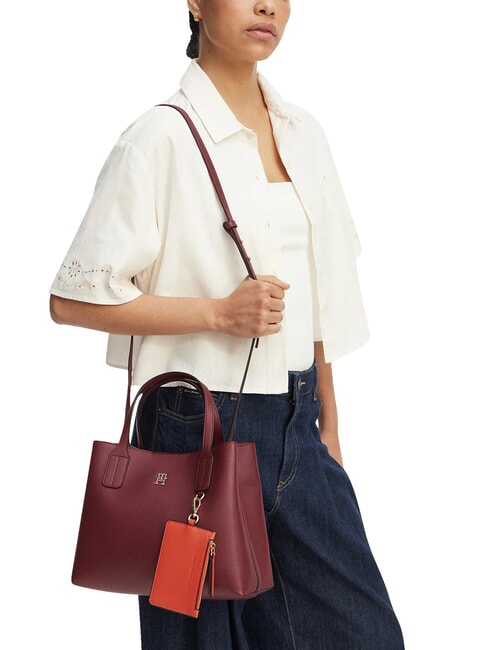TH ICON Borsa a mano, con tracolla velvet maroon - Borse Donna