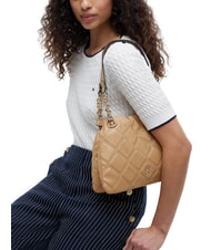 TOMMY HILFIGER TH FEMININE Borsa trapuntata, a spalla classic khaki - Borse Donna - 2