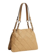 TOMMY HILFIGER TH FEMININE Borsa trapuntata, a spalla classic khaki - Borse Donna - 3