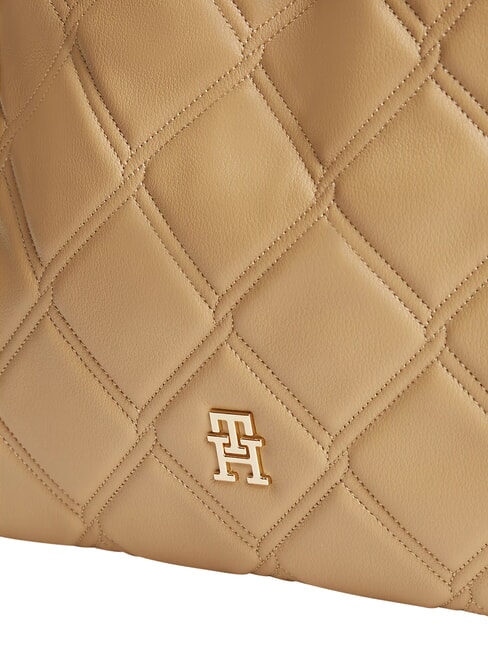 TH FEMININE Borsa trapuntata, a spalla classic khaki - Borse Donna