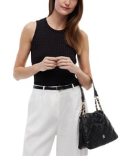 TOMMY HILFIGER TH FEMININE Borsa trapuntata, a spalla black - Borse Donna - 2