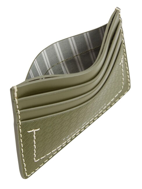 TH MICRO FLAG Portacard piatto in pelle olivewood - Portafogli Uomo