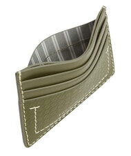 TOMMY HILFIGER TH MICRO FLAG Portacard piatto in pelle olivewood - Portafogli Uomo - 4