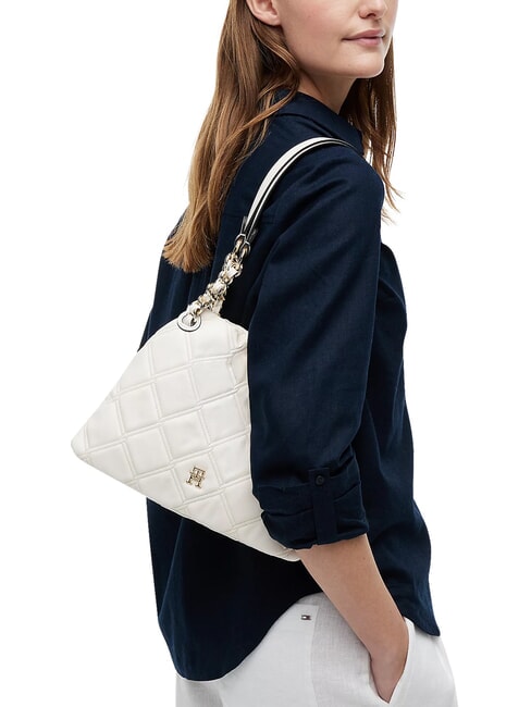 TH FEMININE Borsa trapuntata, a spalla soft cream - Borse Donna