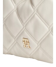 TOMMY HILFIGER TH FEMININE Borsa trapuntata, a spalla soft cream - Borse Donna - 5
