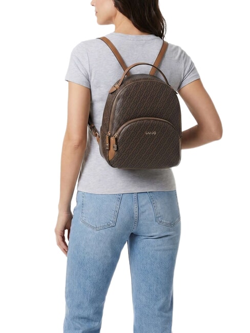 MANHATTAN Zaino con tasca frontale suede - Borse Donna