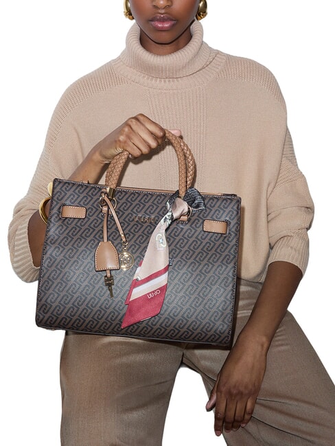 MANHATTAN Borsa shopping a mano, con tracolla suede - Borse Donna