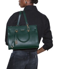 LIUJO MANHATTAN Borsa shopping a mano, con tracolla foresta - Borse Donna - 2