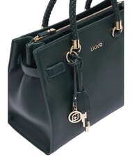 LIUJO MANHATTAN Borsa shopping a mano, con tracolla foresta - Borse Donna - 5