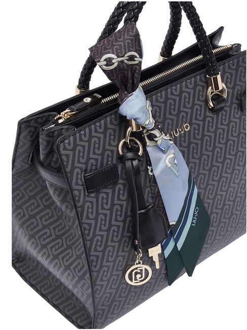 MANHATTAN Borsa shopping a mano, con tracolla NERO - Borse Donna