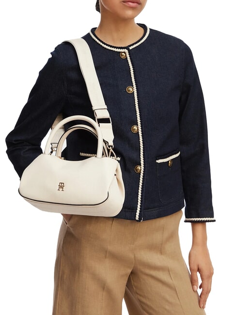 TH LOGOTAPE Borsa a bauletto a mano, con tracolla soft cream - Borse Donna