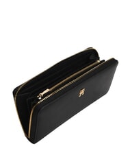 TOMMY HILFIGER TH ICON Portafoglio grande, ziparound black - Portafogli Donna - 2