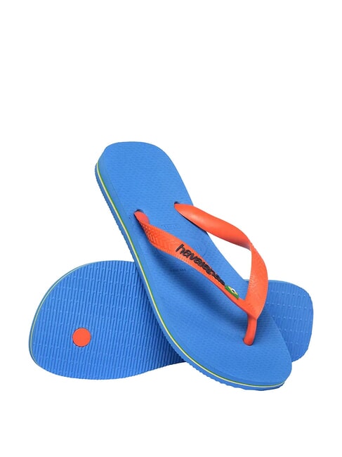 BRASIL LOGO Infradito  blue/orange - Scarpe Unisex