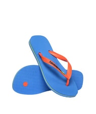 HAVAIANAS BRASIL LOGO Infradito  blue/orange - Scarpe Unisex - 3