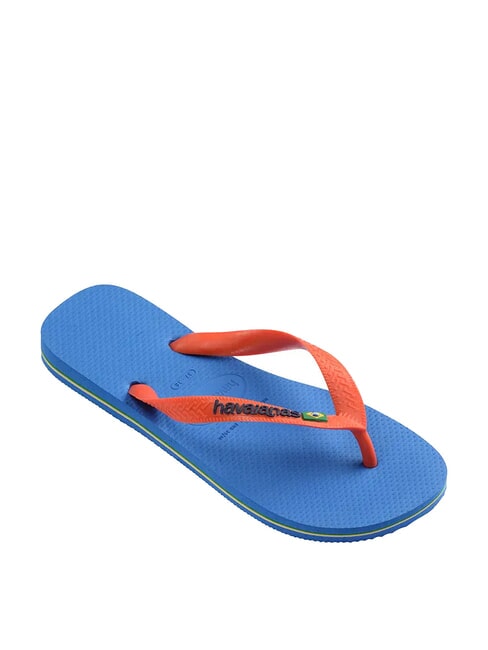 BRASIL LOGO Infradito  blue/orange - Scarpe Unisex