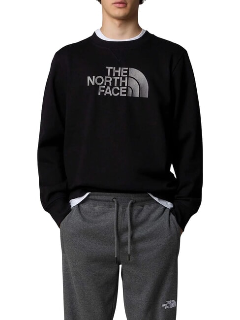 DREW PEAK Felpa girocollo tnf black - Felpe Uomo