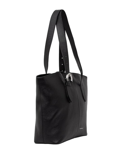 FERN Shopping Bag in pelle Nero - Borse Donna