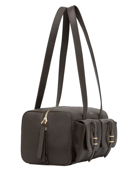 MAVERY POCKET Bauletto a spalla, in pelle fango - Borse Donna