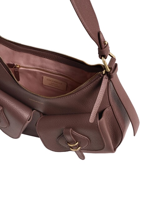 MAVERY POCKET Borsa a spalla, in pelle berry - Borse Donna