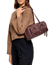 COCCINELLE MAVERY POCKET Bauletto a spalla, in pelle berry - Borse Donna - 2