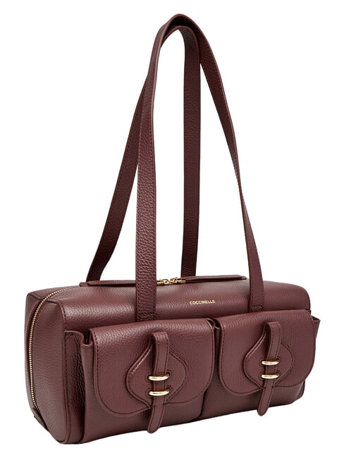 MAVERY POCKET Bauletto a spalla, in pelle berry - Borse Donna