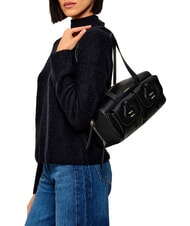 COCCINELLE MAVERY POCKET Bauletto a spalla, in pelle Nero - Borse Donna - 5