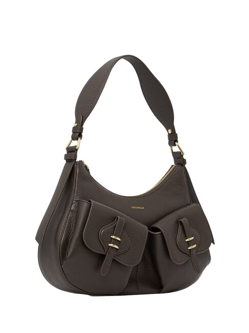 MAVERY POCKET Borsa a spalla, in pelle fango - Borse Donna