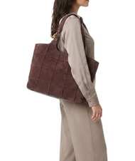COCCINELLE C-EASY CHECK E Borsa morbida a spalla berry - Borse Donna - 2