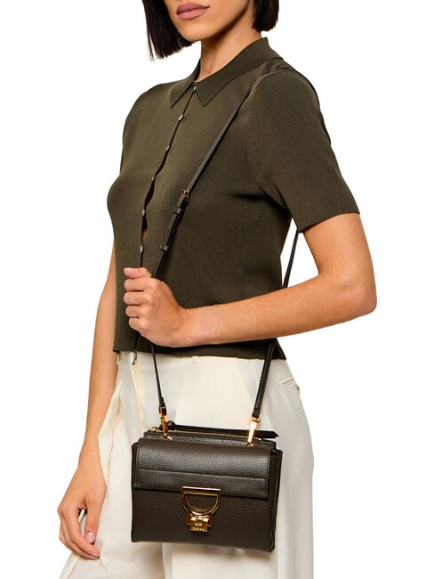 ARLETTIS Hand bag in pelle martellata fango - Borse Donna