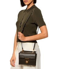 COCCINELLE ARLETTIS Hand bag in pelle martellata fango - Borse Donna - 2