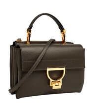 COCCINELLE ARLETTIS Hand bag in pelle martellata fango - Borse Donna - 3