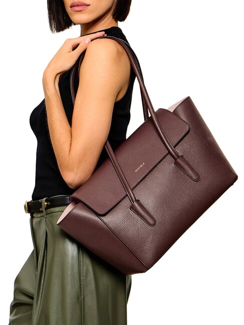 DOUBLE BEAT Borsa a spalla, con pochette berry - Borse Donna