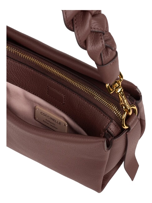 BOHEME GRANA DOUBLE Borsa piccola a mano in pelle martellata berry/wint.rose - Borse Donna