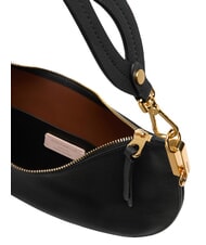 COCCINELLE SUNUP Borsa a spalla media in pelle noir/cognac - Borse Donna - 3