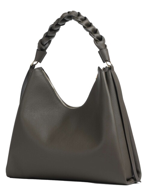 CAMPIONARIO - BOHEME GRANA DOUBLE Sacca grande a spalla in pelle fango/honey - Borse Donna