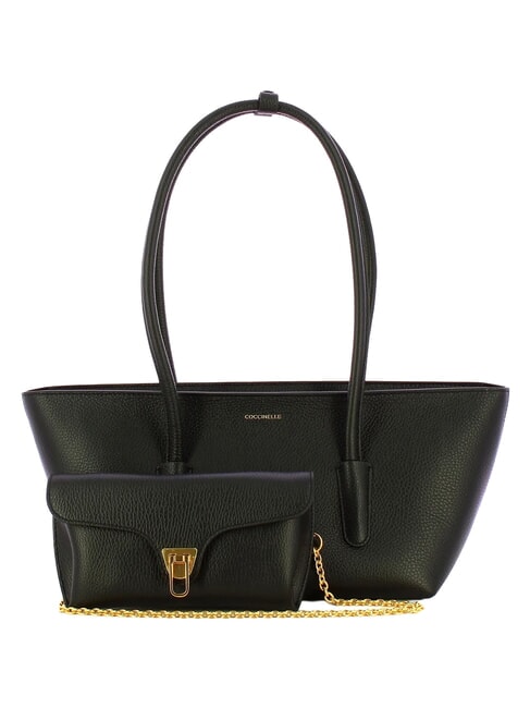 DOUBLE BEAT Shopper con pochette Nero - Borse Donna