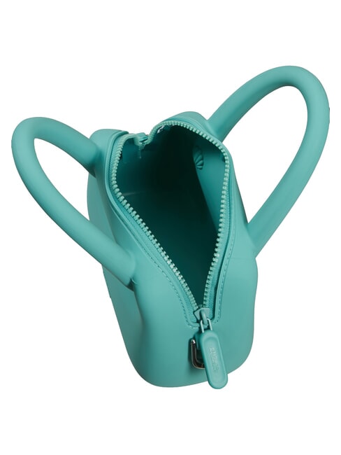 JELLYPOP Mini bag in silicone, con tracolla dusty turquoise - Accessori Viaggio