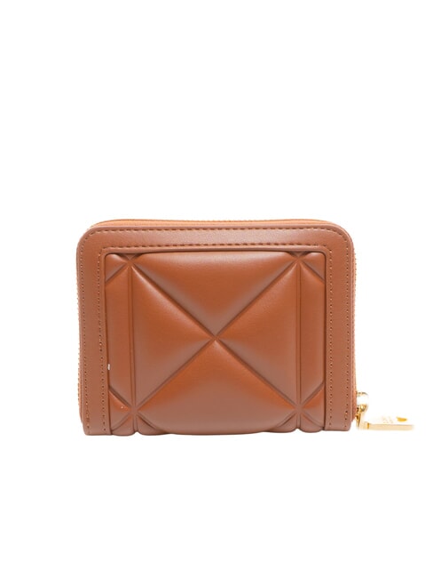 EMBOSSED Portafoglio piccolo ziparound castagna - Portafogli Donna