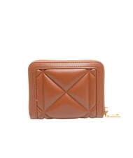 LOVE MOSCHINO EMBOSSED Portafoglio piccolo ziparound castagna - Portafogli Donna - 3