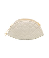 LOVE MOSCHINO QUILTED Borsetta a tracolla avorio - Borse Donna - 4