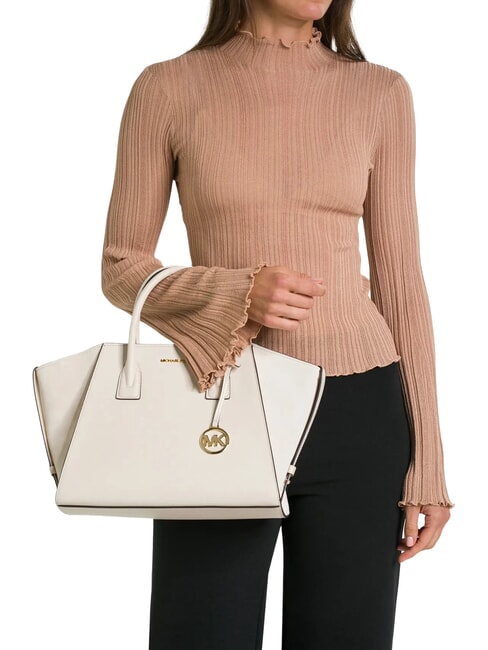 AVRIL Borsa a mano, con tracolla, in pelle lt cream - Borse Donna