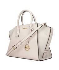 MICHAEL KORS AVRIL Borsa a mano, con tracolla, in pelle lt cream - Borse Donna - 3