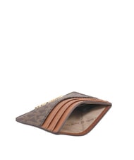 MICHAEL KORS JET SET LOGO Portacard piatto brown - Portafogli Donna - 3