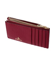 FURLA CAMELIA Portafoglio piatto in pelle CILIEGIA d - Portafogli Donna - 3