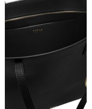 FURLA AVA Borsa shopping grande in pelle muddy gray+rosewood int. - Borse Donna - 4