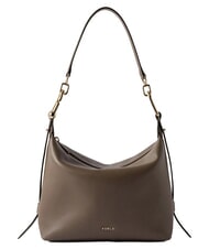 FURLA TONIE Borsa piccola in pelle con tracolla muddy gray - Borse Donna - 2
