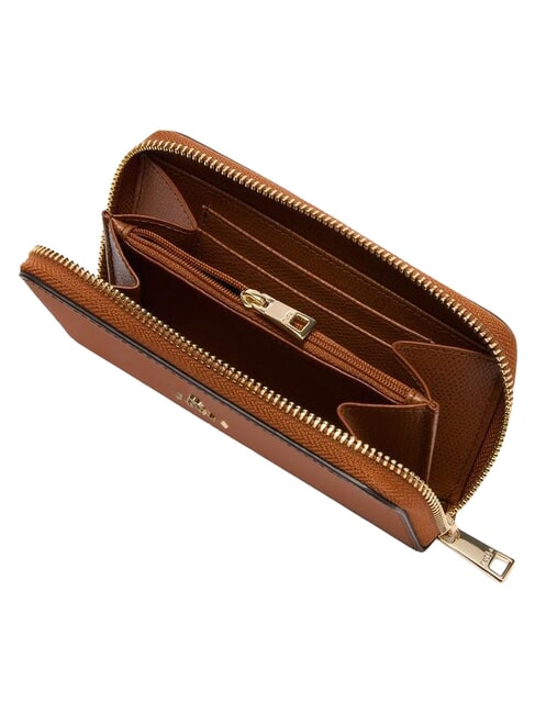 CAMELIA Portafoglio ziparound, in pelle extra brown - Portafogli Donna