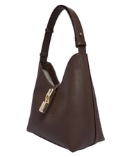FURLA GOCCIA Borsa a spalla, in pelle cioccolato - Borse Donna - 2