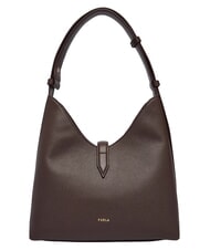 FURLA GOCCIA Borsa a spalla, in pelle cioccolato - Borse Donna - 3