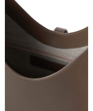 FURLA GOCCIA Borsa in pelle a spalla muddy gray - Borse Donna - 3